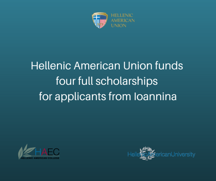 Hellenic American Union funds four full scholarships for applicants from Ioannina